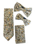 Ivory cotton English wildflower garden design  cotton tie